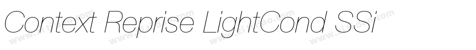 Context Reprise LightCond SSi Bold字体转换